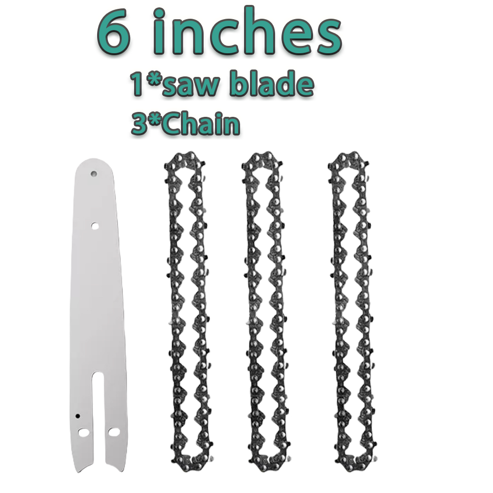 Mini Electric Chainsaw 6 Inch - Electric ChainSaws Chains Guide Plate Mini