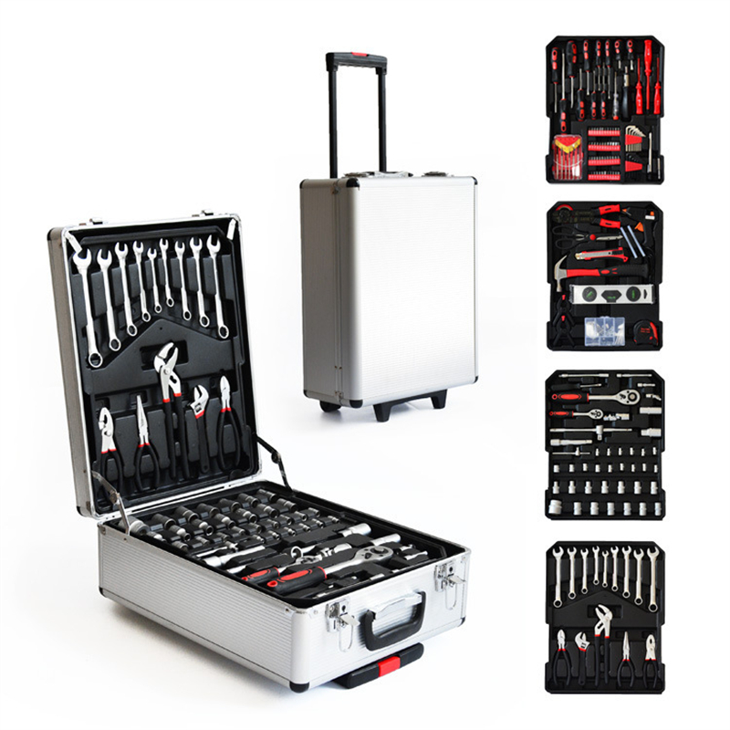 Hand Tools - 186 Pieces Aluminum Case Trolley Mechanic