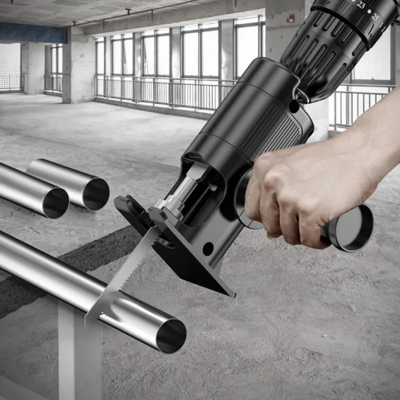 Reciprocating Saw Attachment Drill - Jigsaw Converter Adapter, Portable Reciprocating Saw