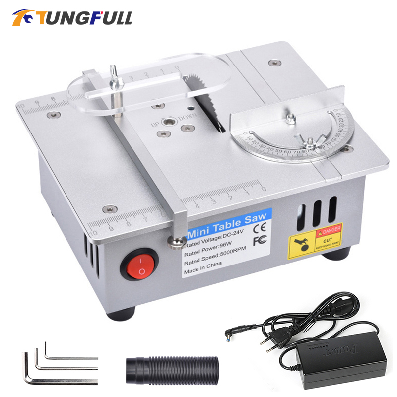 Mini Table Saw For Woodworking - Mini Table Saw 96W 5000RPM Woodworking