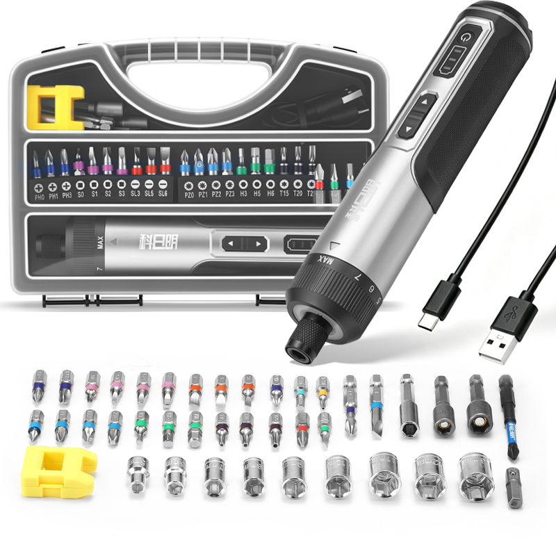 Electric Screwdriver Rechargeable Usb - Cordless Electric Screwdriver Bit Set 8-Torque