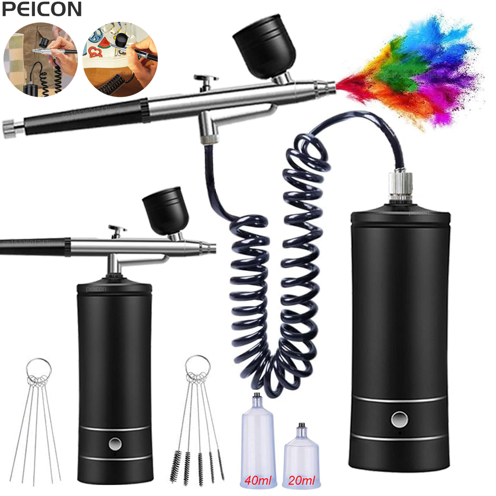 Airbrush Kit With Mini Compressor - Airbrush with Compressor Portable Airbrush Paint