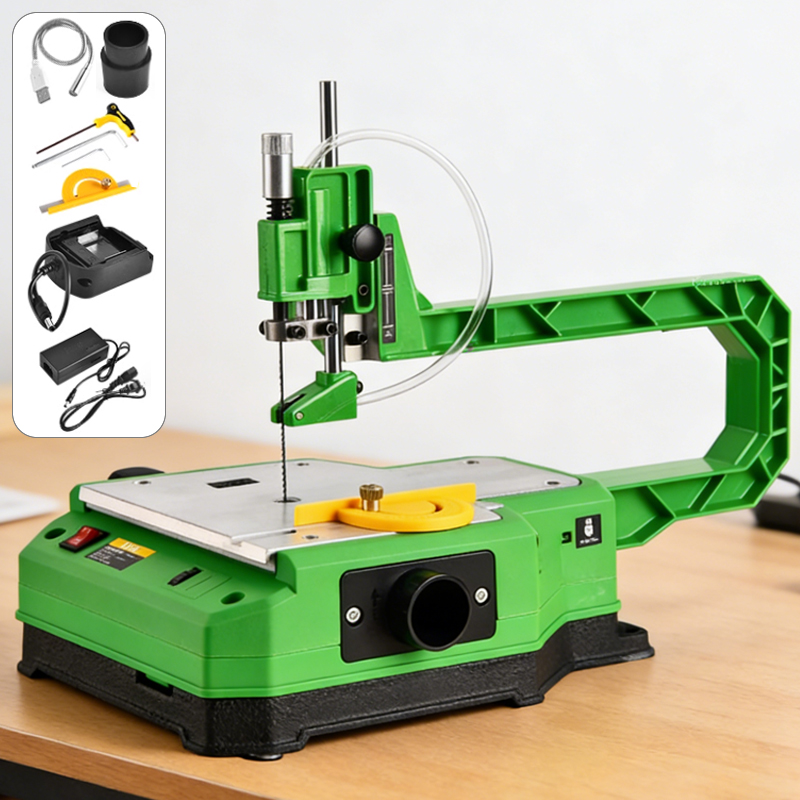 Mini Table Saw For Woodworking - Electric Desktop Curved Saw Plug-in/Battery Multifunctional