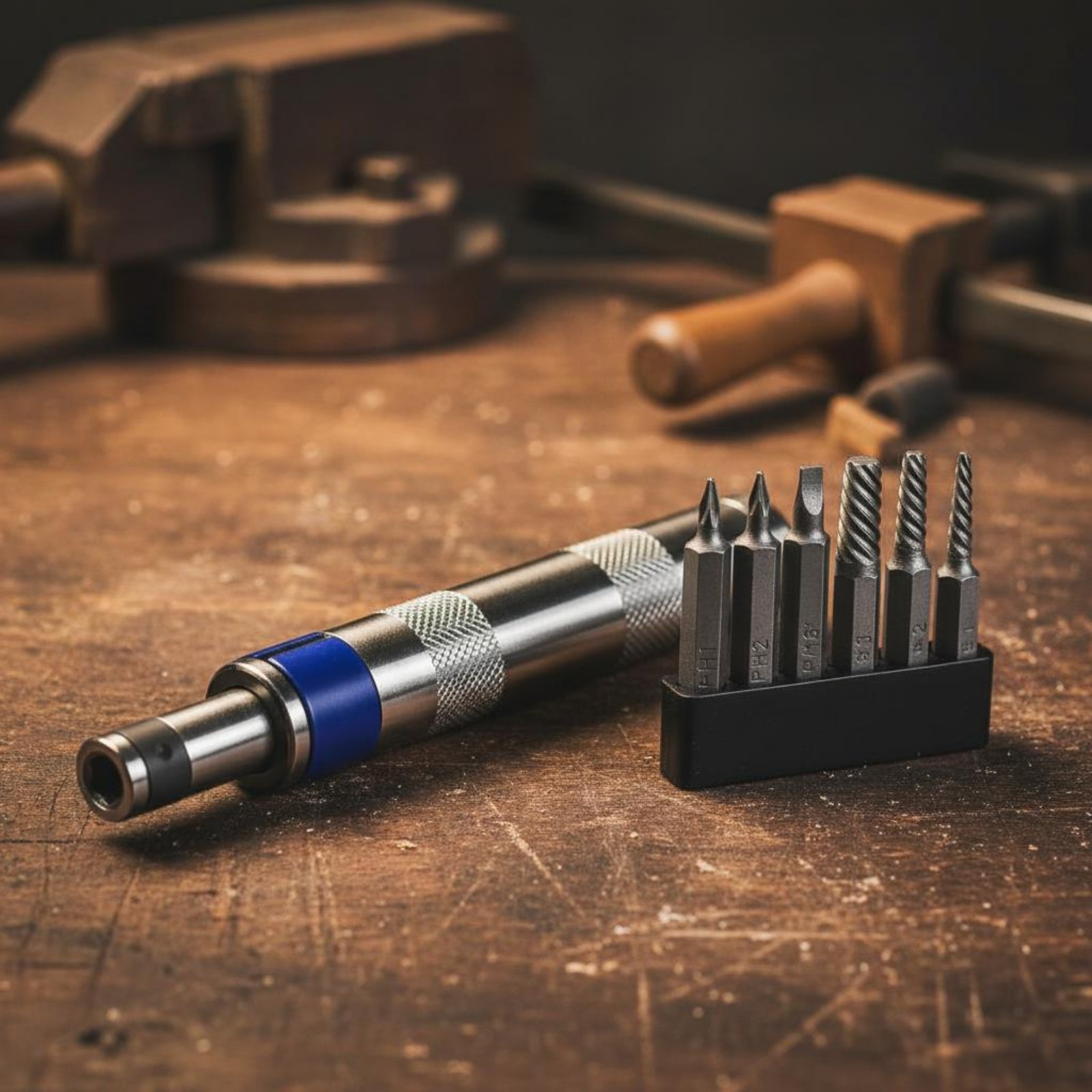 Hand Tools - 6-in-1 Screwdriver Set Compact Strike Screwdriver