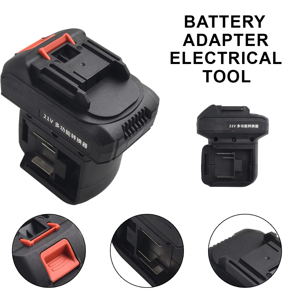 Brushless Cordless Electric Drill 18V - 2 in 1 Battery Converter for