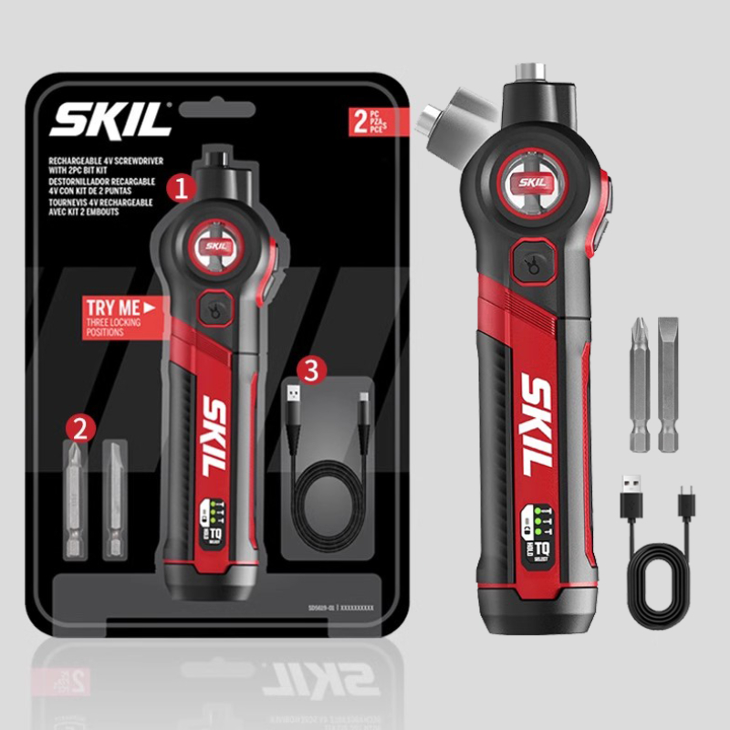 Electric Screwdriver Rechargeable Usb - SKIL 5619 4V Mini Electrical Screwdriver