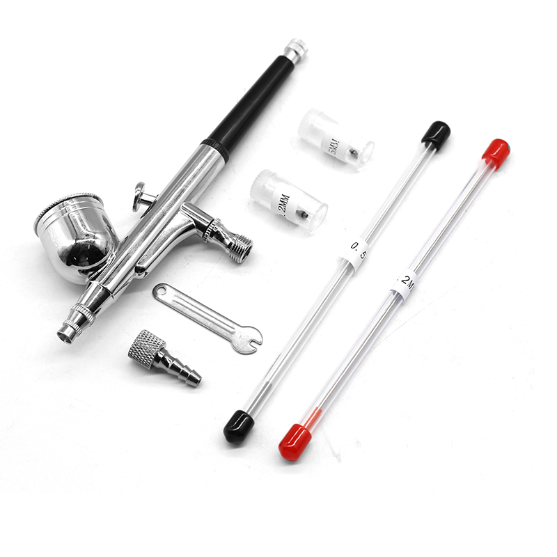 Airbrush Kit With Mini Compressor - Gravity Dual-action Mini Airbrush Paint Nail