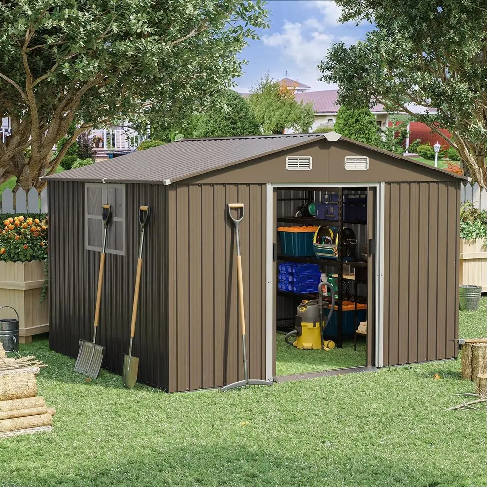 Garden Tools - 10T x 8T Outdoor Metal Storage