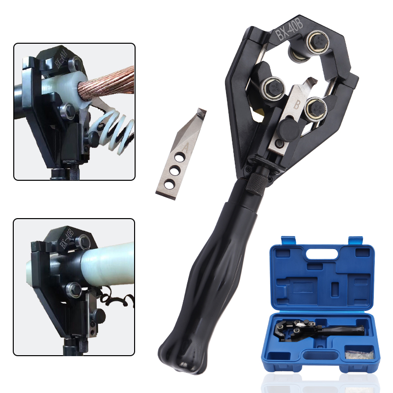 Automatic Wire Stripper Cutter - BX-40A Cable Stripper, Multifunctional Cable Stripping