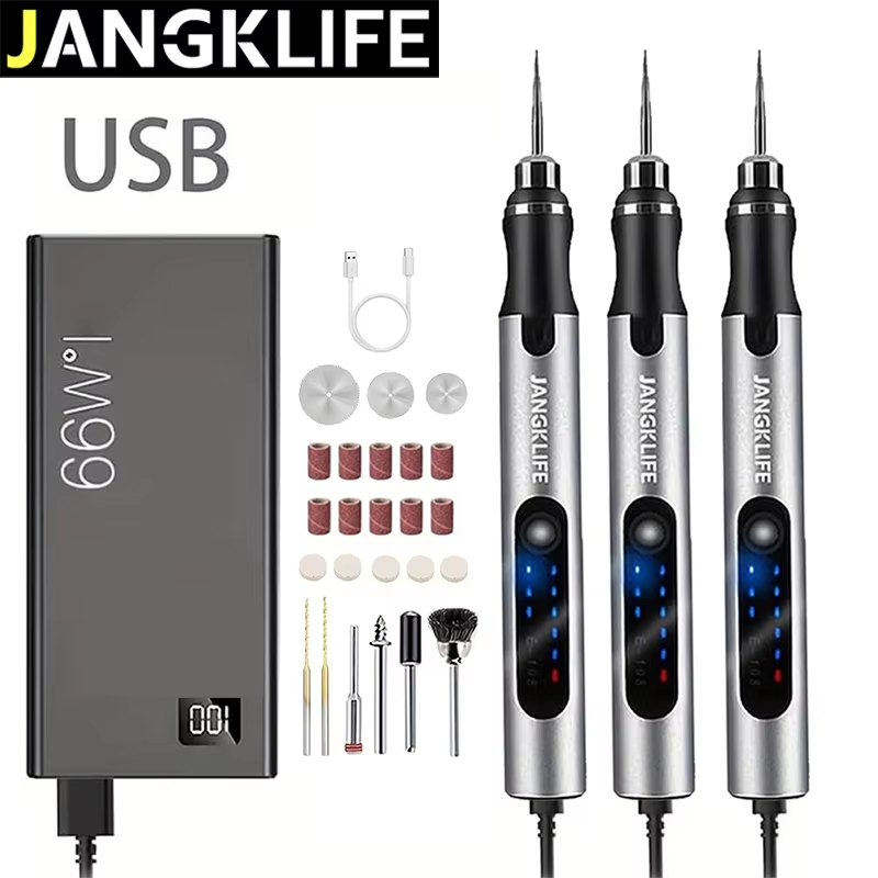 Cordless Rotary Tool Kit Accessories - JANGKLIFE USB Rechargeable Rotary Tool Kit