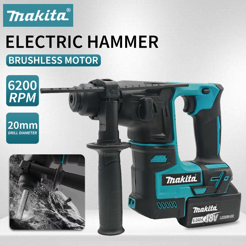 Brushless Cordless Electric Drill 18V - Makita Electric Hammer Brushless Cordless Hammer