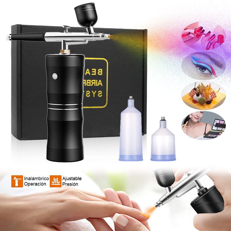 Airbrush Kit With Mini Compressor - Oxygen Spray Mini Air Compressor Kit
