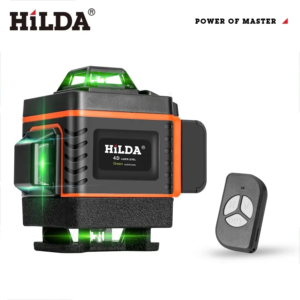 HILDA 16/12Lines 4D Laser Leve - огляд і ціна Laser Level 16 Lines 4D Green