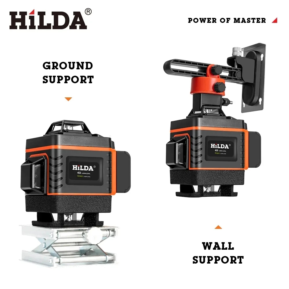 HILDA 16/12Lines 4D Laser Leve - огляд і ціна Laser Level 16 Lines 4D Green
