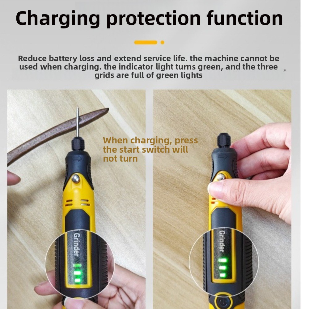 Cordless Mini Grinder 3 Speeds - огляд і ціна Cordless Rotary Tool Kit Accessories