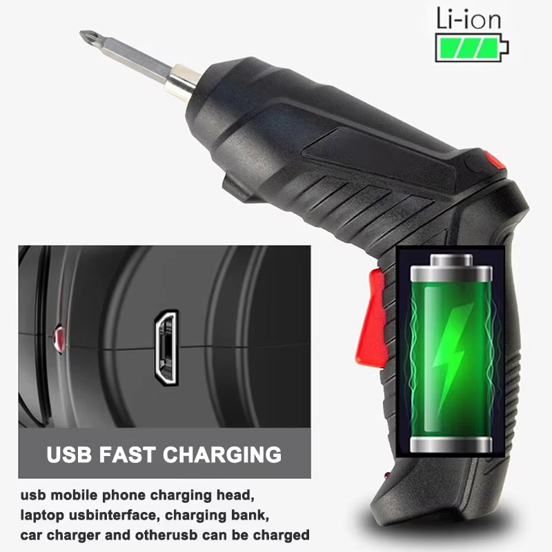 Electric Screwdriver Set 3.6V  - огляд і ціна Electric Screwdriver Rechargeable Usb