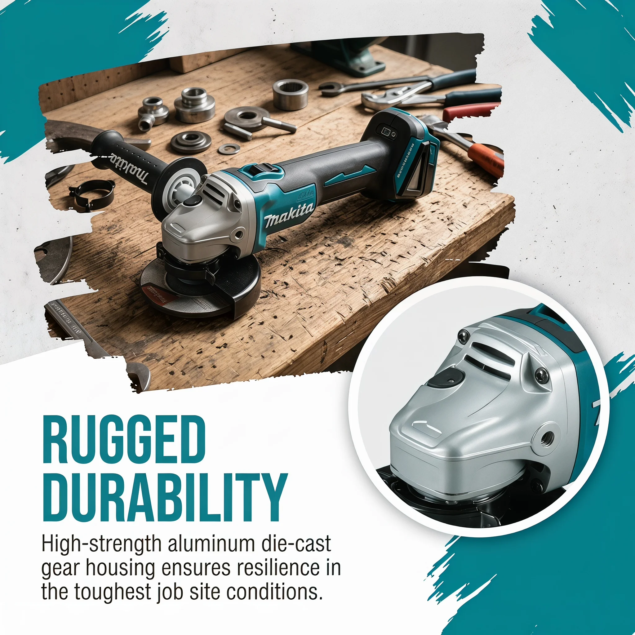 Makita DGA404 Rechargeable Bru - огляд і ціна Brushless Angle Grinder Battery Powered