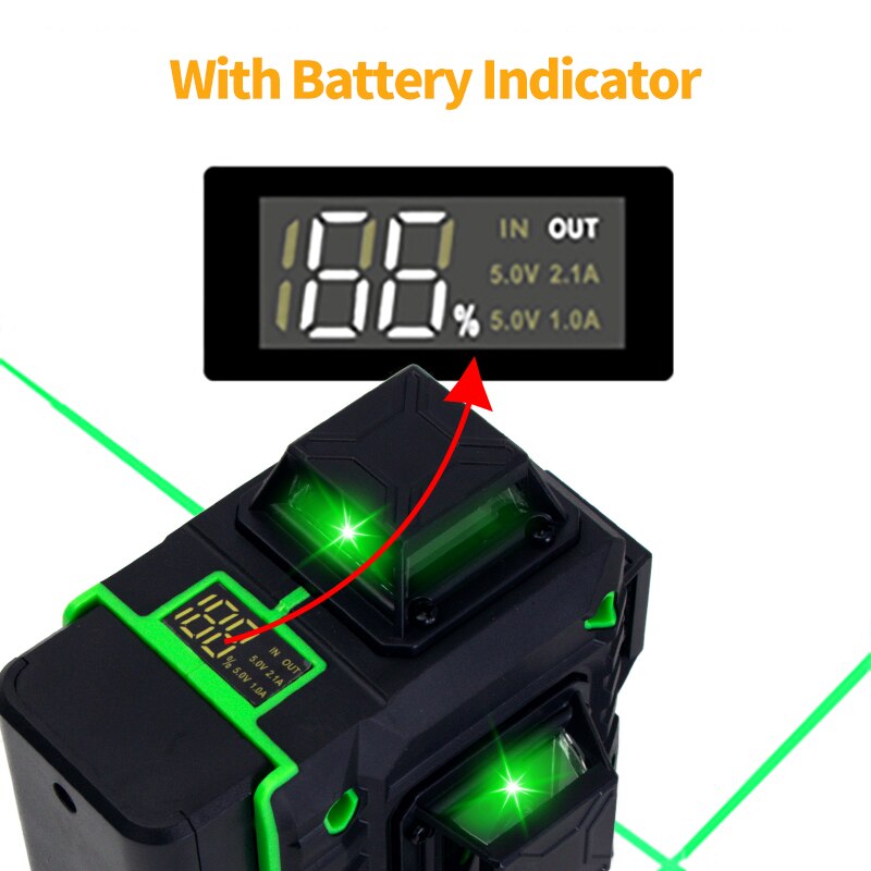 FEIDSIDE 16/12 Lines 4D/3D Las - огляд і ціна Laser Level 16 Lines 4D Green