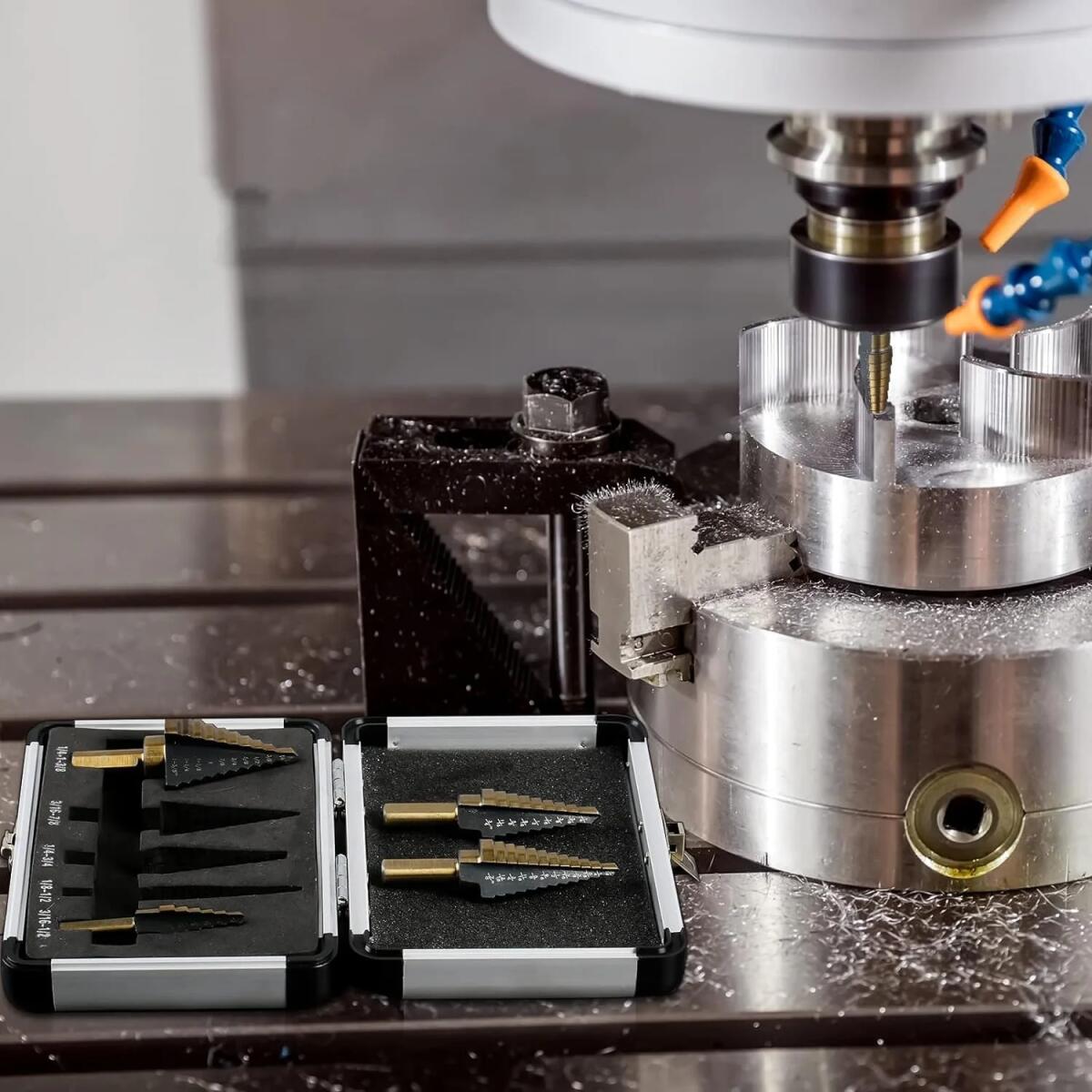 5pcs  Cobalt Step Drill Bit Se - огляд і ціна Hardware