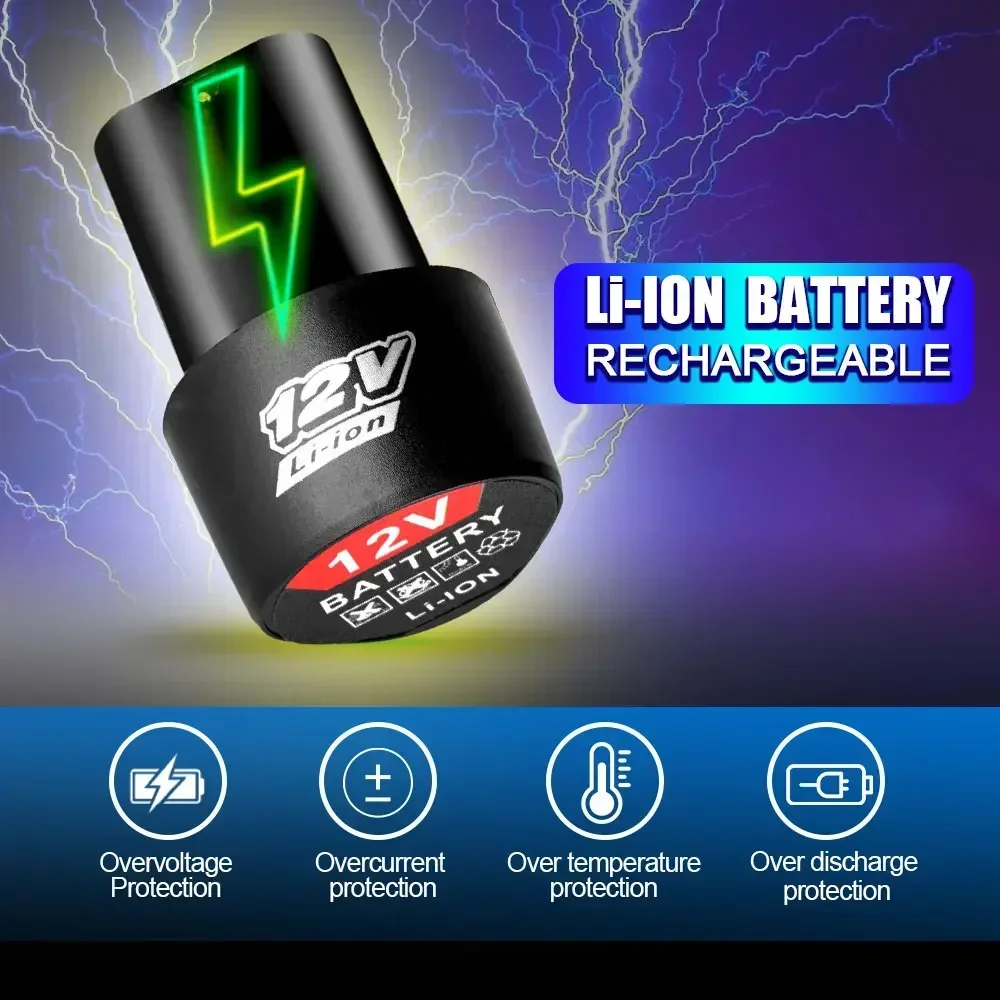 12V 1500mAh Battery Rechargeab - огляд і ціна Electric Screwdriver Rechargeable Usb