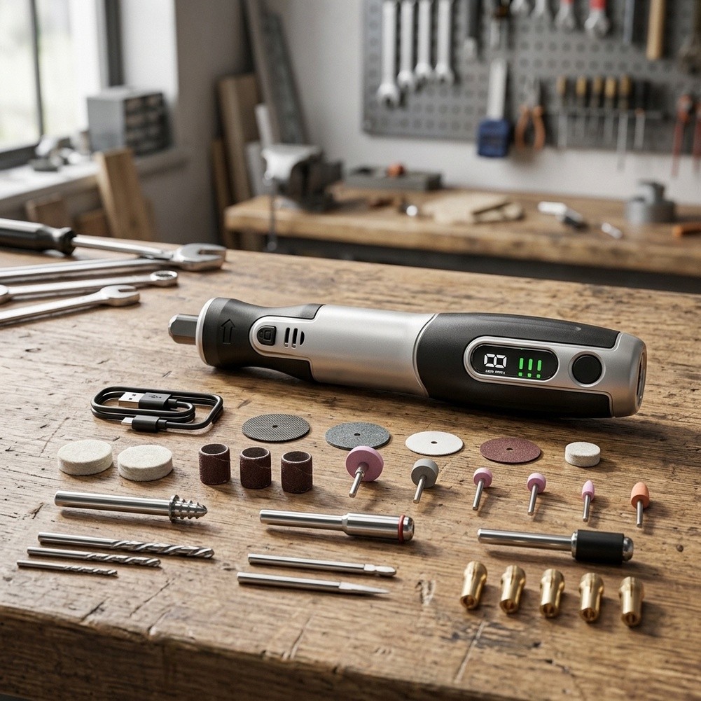 Cordless Electric Rotary Tool  - огляд і ціна Cordless Rotary Tool Kit Accessories