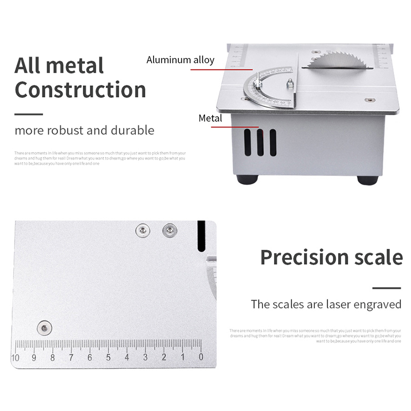 Mini Table Saw 96W 5000RPM Woo - огляд і ціна Mini Table Saw For Woodworking