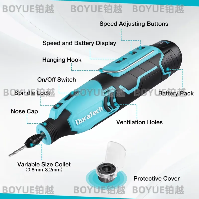 12V Cordless Rotary Tool 5000- - огляд і ціна Cordless Rotary Tool Kit Accessories