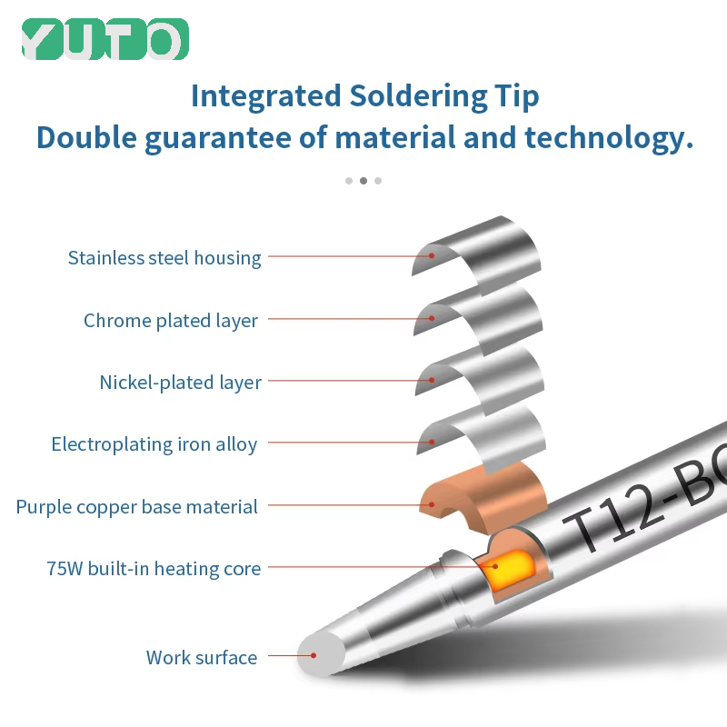 10pcs T12 Set Soldering Iron T - огляд і ціна Digital Soldering Station T12