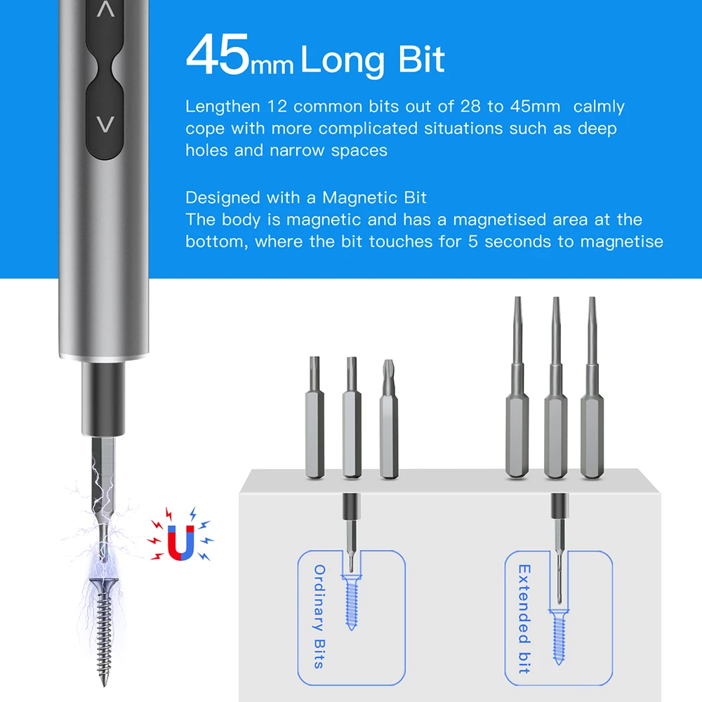 62/6 in 1 Precision Electric S - огляд і ціна Electric Screwdriver Rechargeable Usb