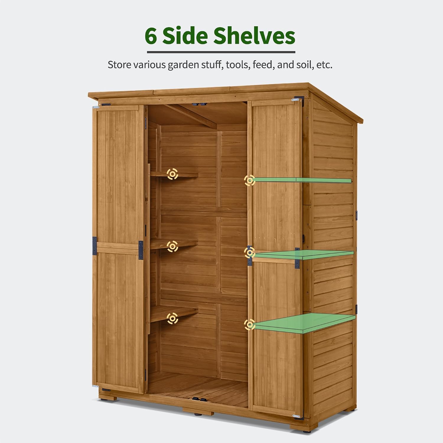 Outdoor Storage Cabinet with S - огляд і ціна Garden Tools