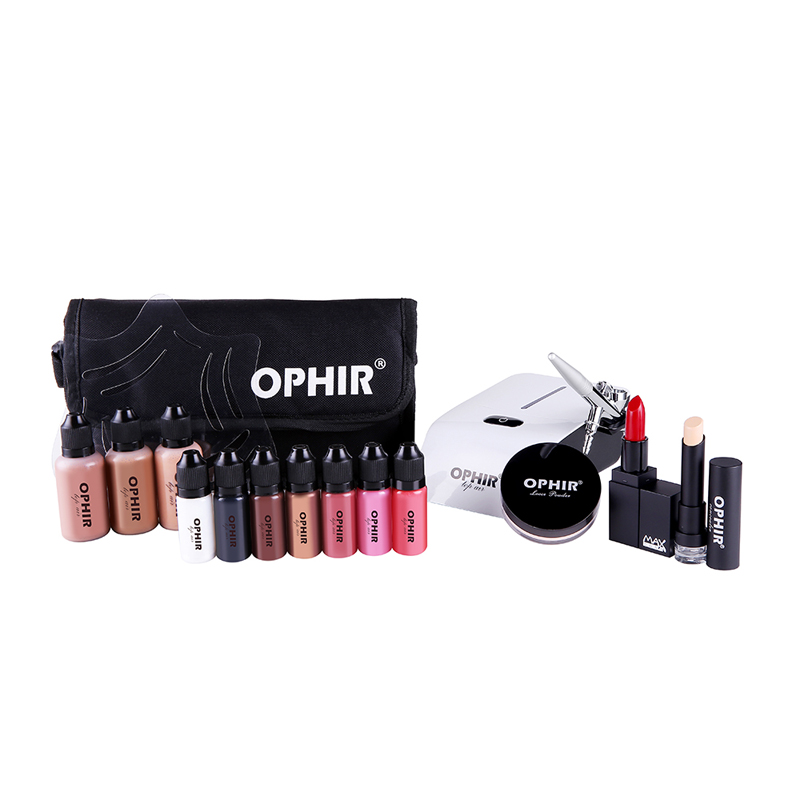 OPHIR Pro Makeup Set 0.3mm Air - огляд і ціна Airbrush Kit With Mini Compressor