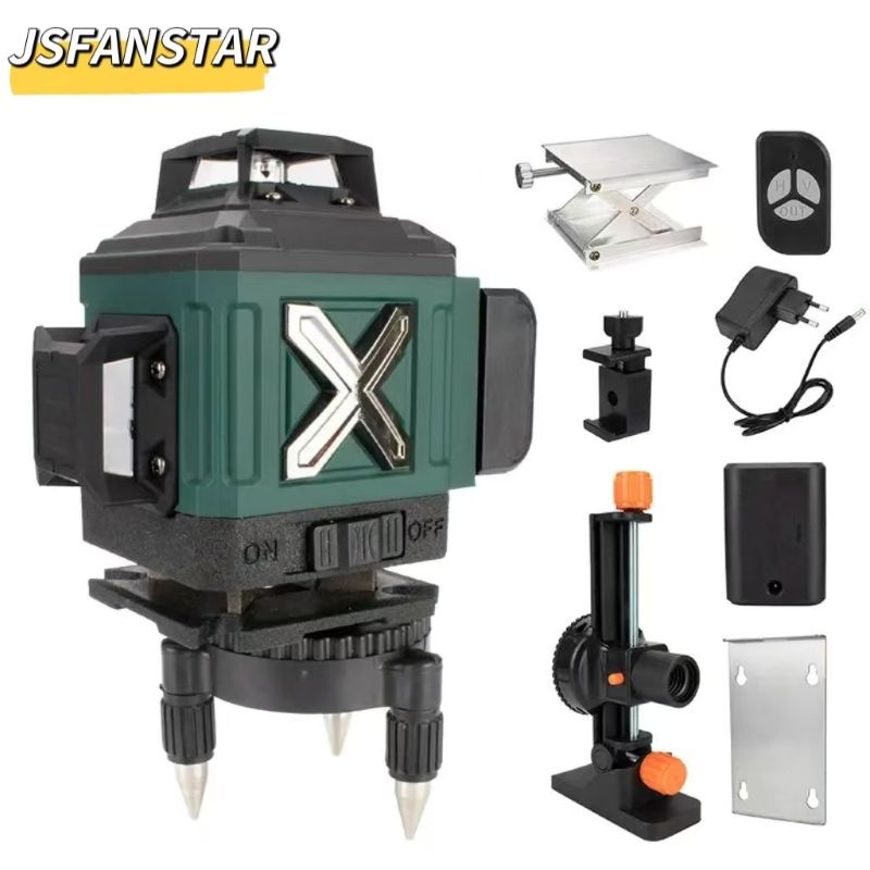 ATV4in1 Battery Powerd Adjusta - огляд і ціна Laser Level 16 Lines 4D Green