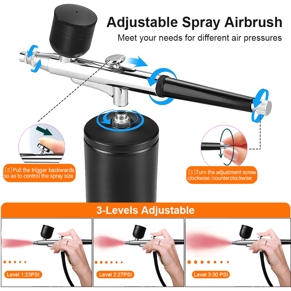 Airbrush with Compressor Porta - огляд і ціна Airbrush Kit With Mini Compressor