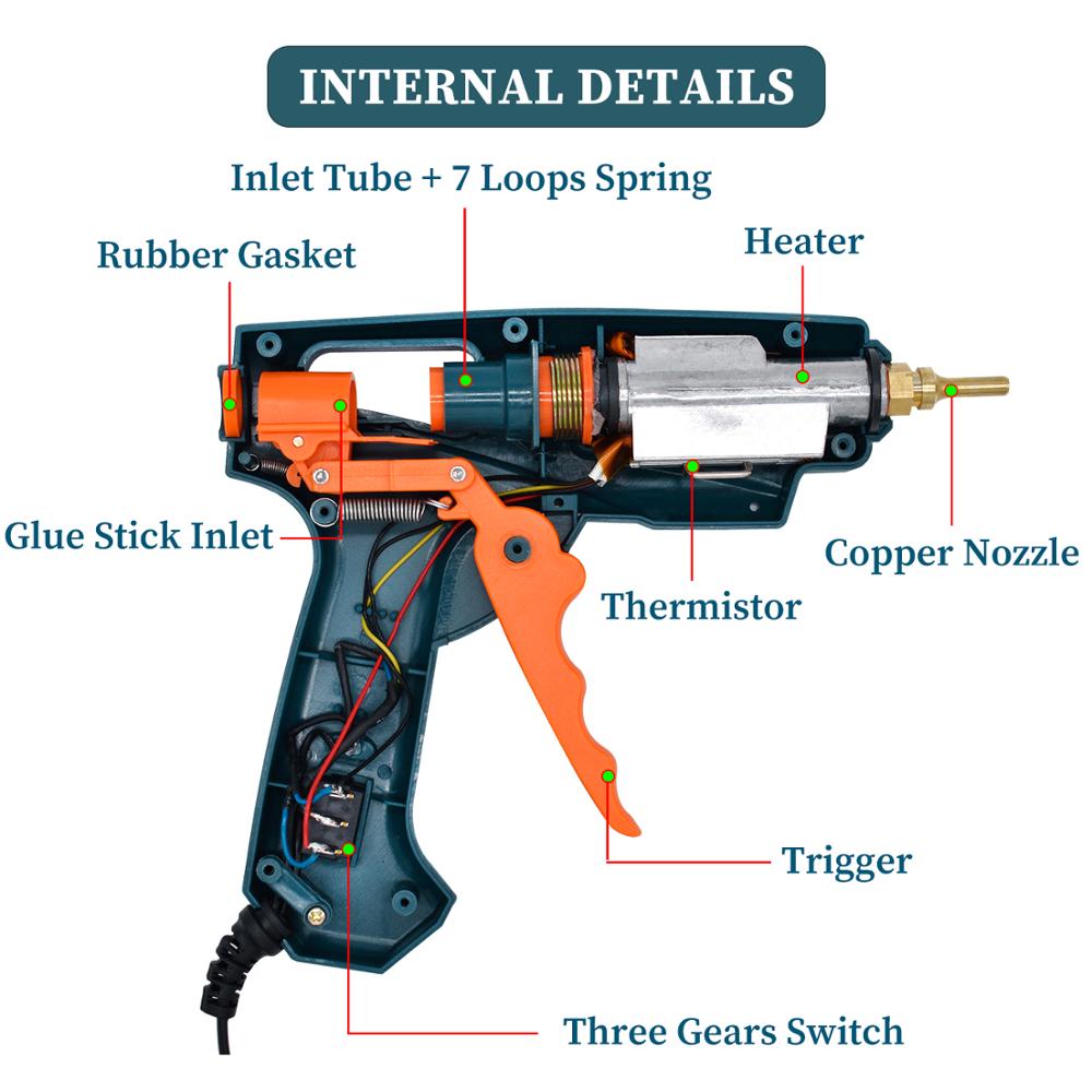 Hot Melt Glue Gun Single， Pack - огляд і ціна Hot Melt Glue Gun Cordless
