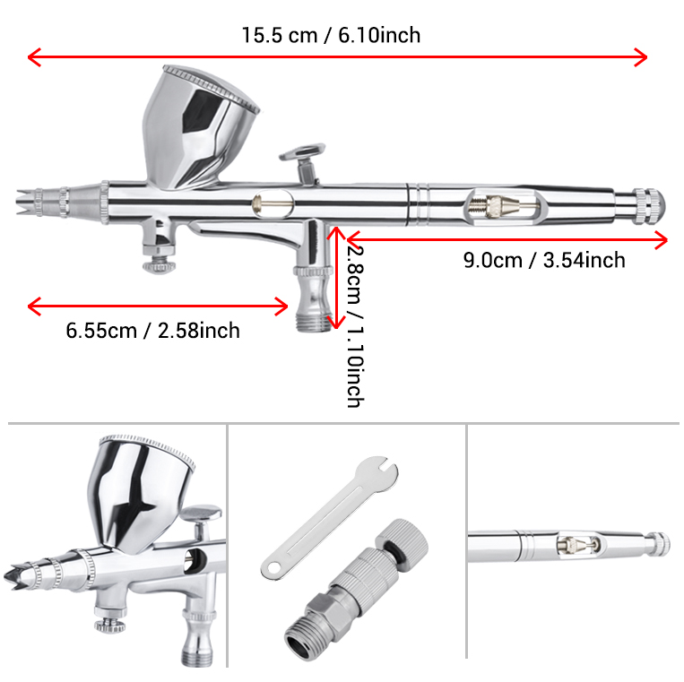 Gravity Dual-action Mini 9cc A - огляд і ціна Airbrush Kit With Mini Compressor