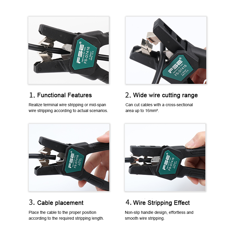 FSE-D7026 Cable Stripper - Pro - огляд і ціна Automatic Wire Stripper Cutter