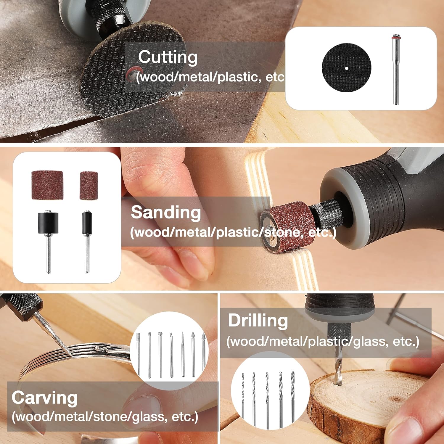 Cordless Mini Rotary Tool Kit, - огляд і ціна Cordless Rotary Tool Kit Accessories