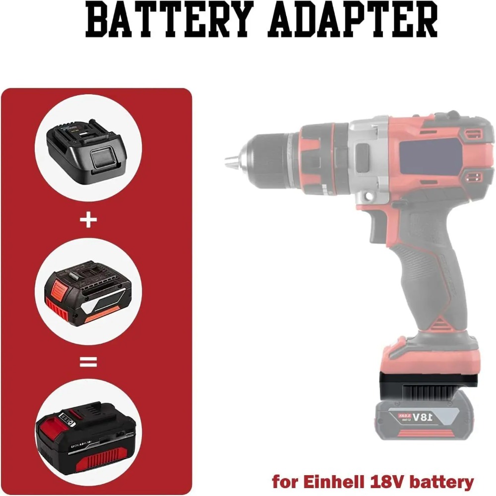 BS18EIN Battery Adapter for Bo - огляд і ціна Brushless Cordless Electric Drill 18V