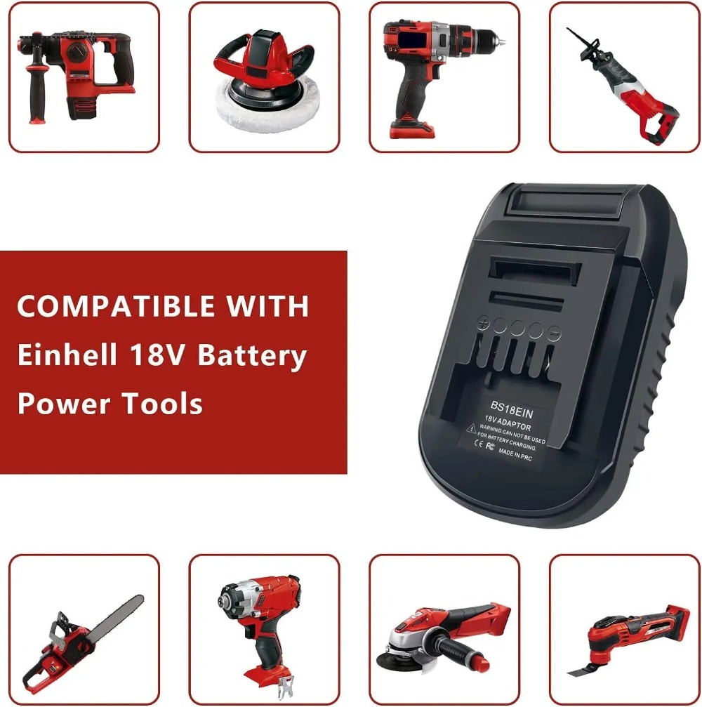 BS18EIN Battery Adapter for Bo - огляд і ціна Brushless Cordless Electric Drill 18V