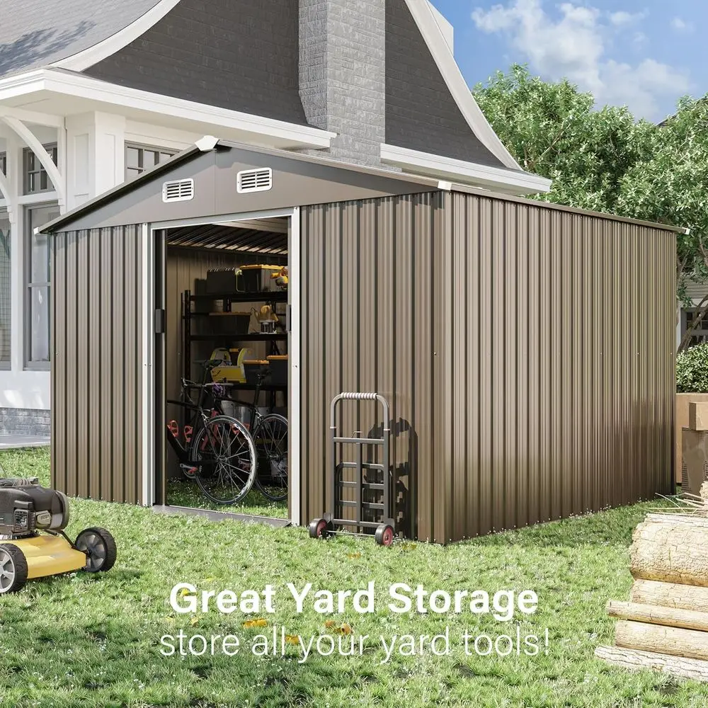 10T x 8T Outdoor Metal Storage - огляд і ціна Garden Tools