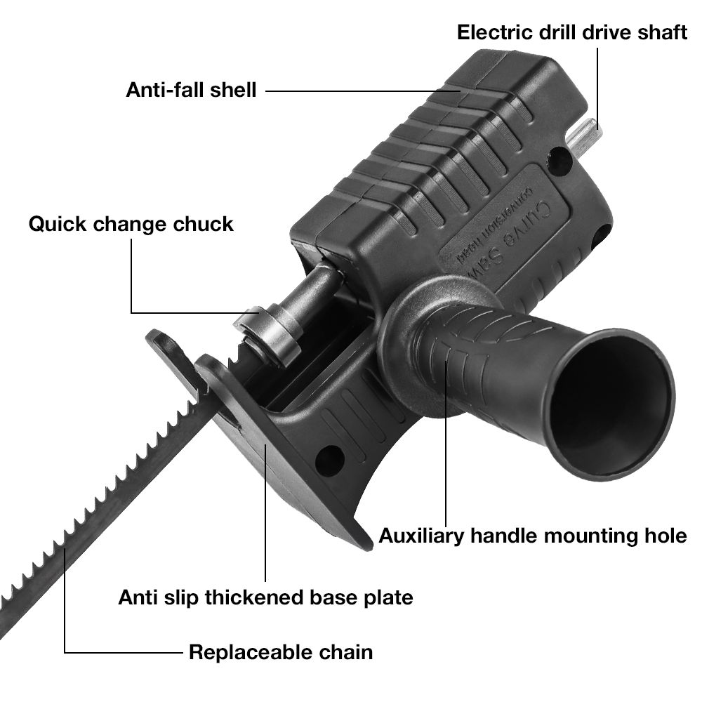 Quick Chuck Drill Saw Adapter  - огляд і ціна Reciprocating Saw Attachment Drill