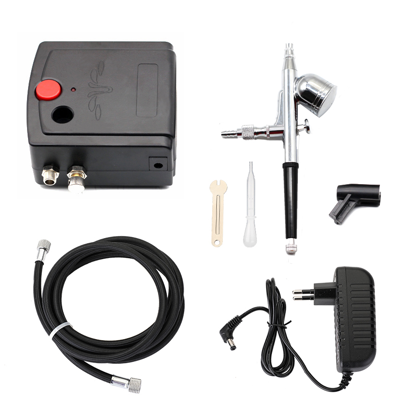 Dual-Action Spray Gun Airbrush - огляд і ціна Airbrush Kit With Mini Compressor