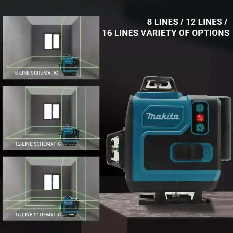 4.0Ah Max Makita 40V Battery M - огляд і ціна Laser Level 16 Lines 4D Green