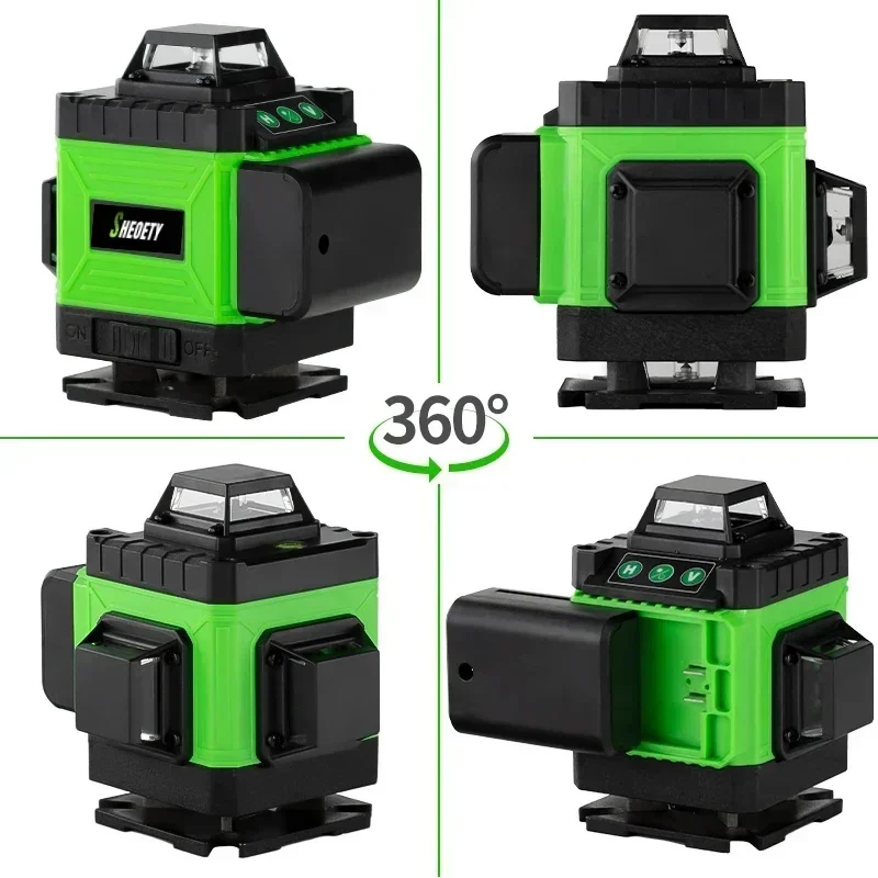 4D 16 Lines Professional 360°S - огляд і ціна Laser Level 16 Lines 4D Green