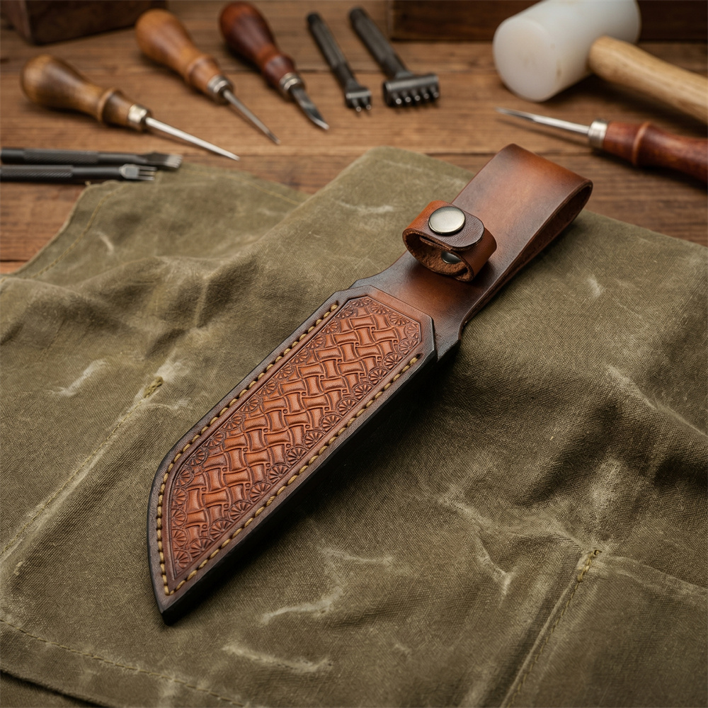 Brown Hand-embossed Leather Fi - огляд і ціна Hand Tools