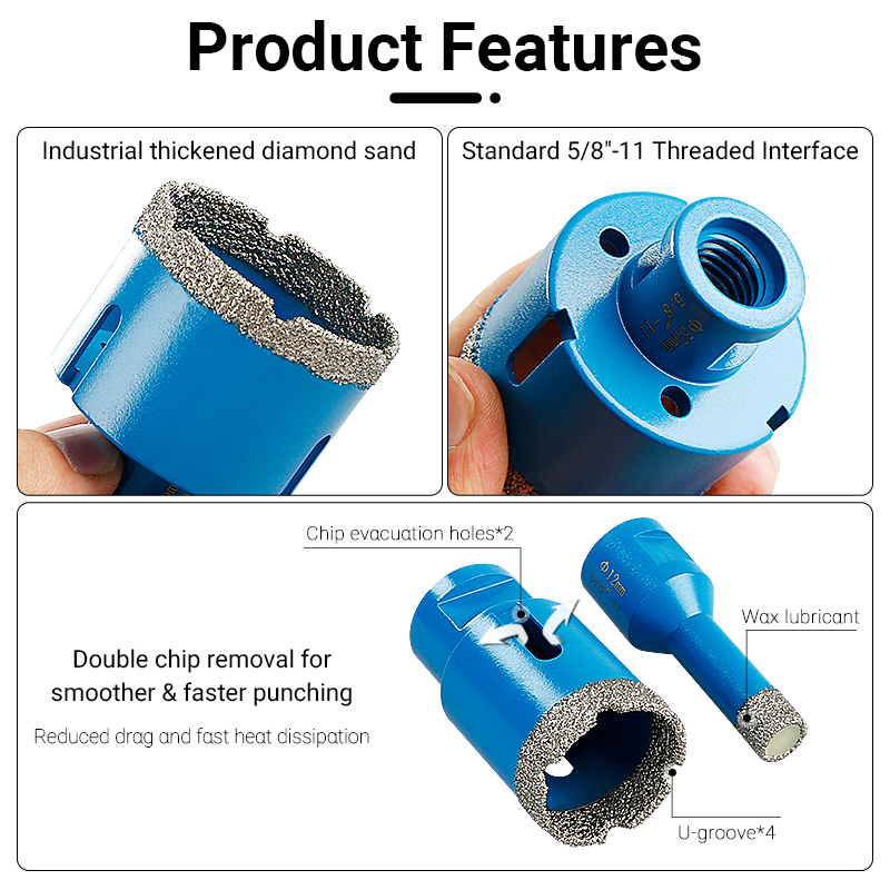 LOZLIN 10Pcs Brazed Diamond Dr - огляд і ціна Reciprocating Saw Attachment Drill