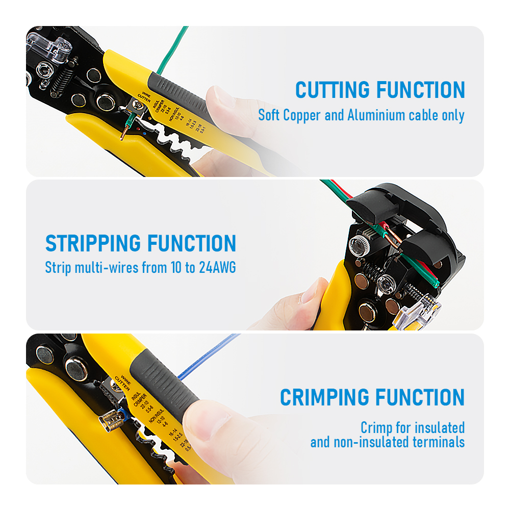Multifunctional Hand Tool Elec - огляд і ціна Automatic Wire Stripper Cutter