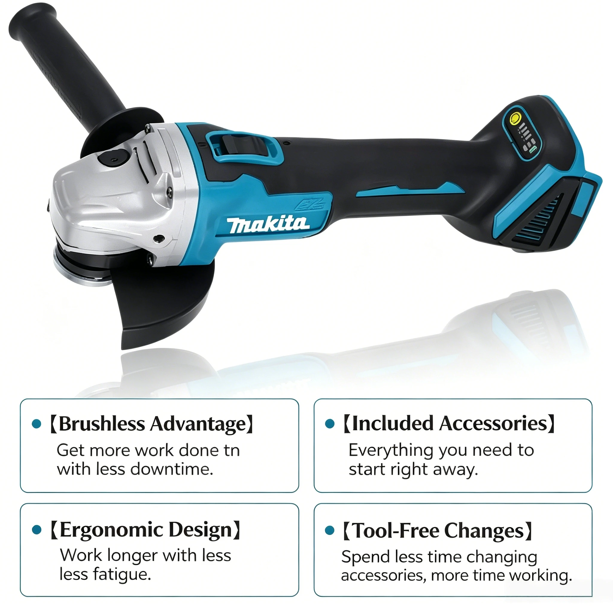 Makita DGA504 Brushless Angle  - огляд і ціна Brushless Angle Grinder Battery Powered