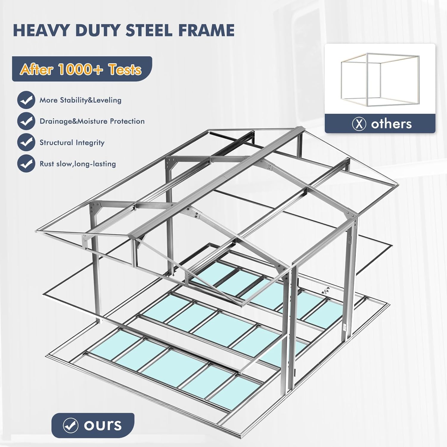 12x10 FT Metal Storage Shed wi - огляд і ціна Garden Tools