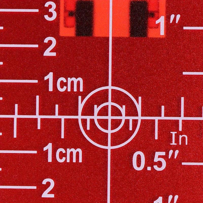 1PCS Inch Cm Laser Target Card - огляд і ціна Laser Level 16 Lines 4D Green